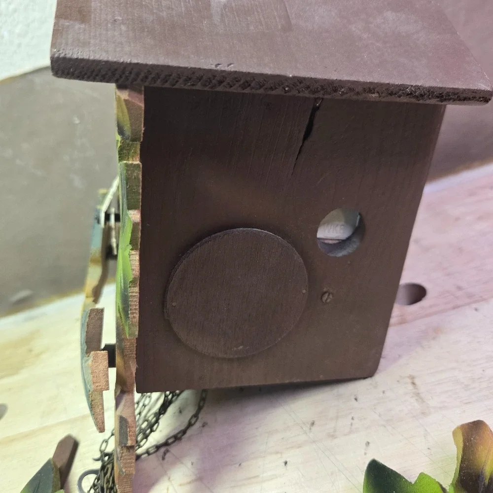VINTAGE CUCKOO CLOCK MUSICAL E.‎ SCHMECKENBECHER W. GERMANY For Repair